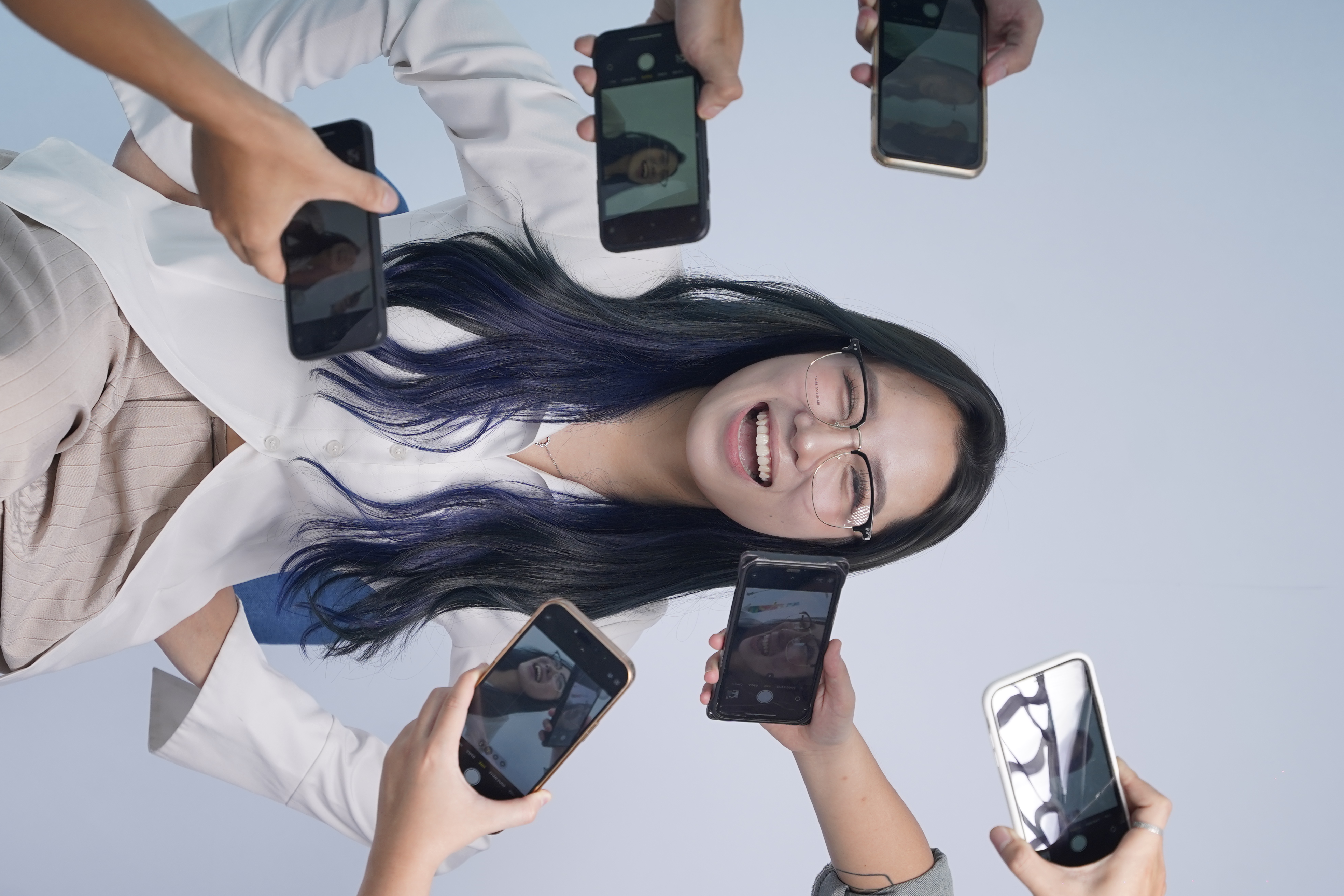 Maroon glasses, your story